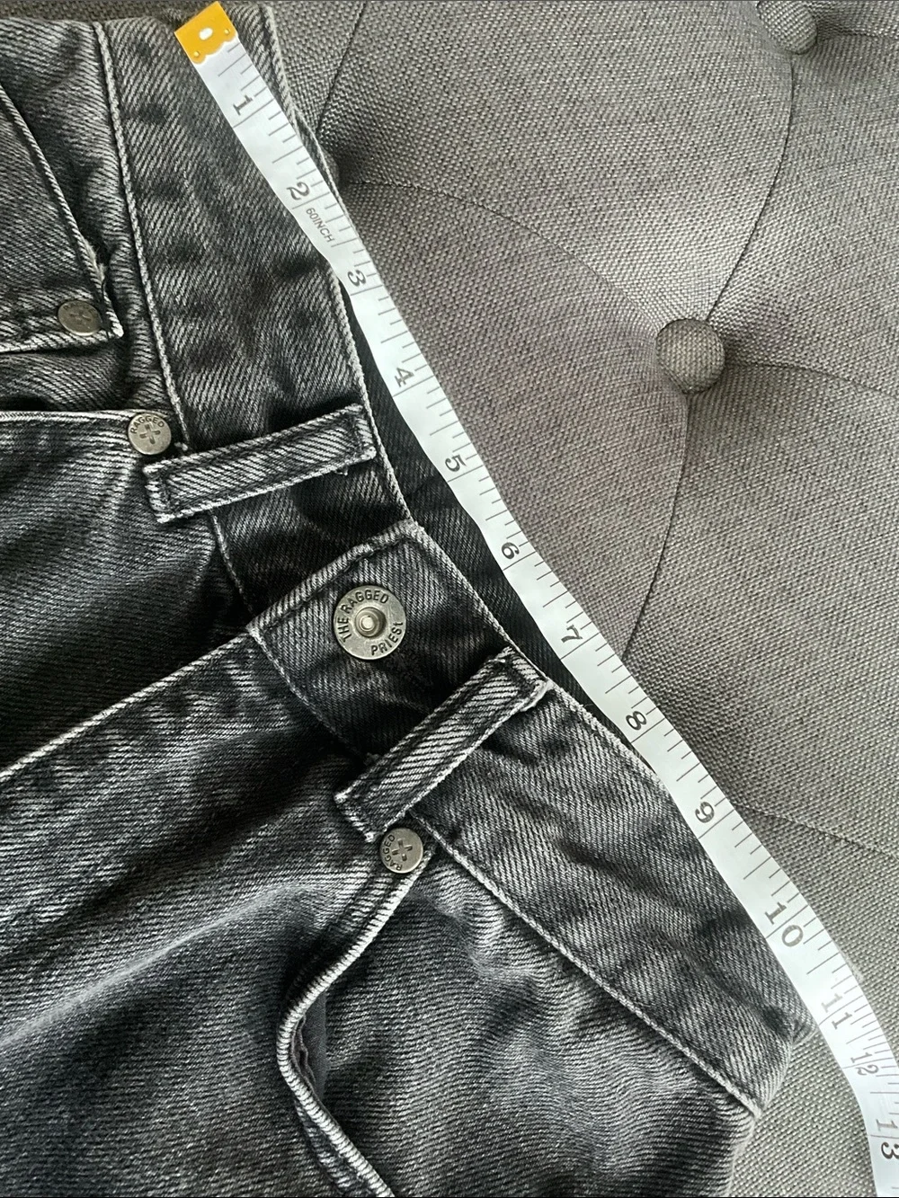 The Ragged Priest Flare Leg Jeans with Lace Up Detail